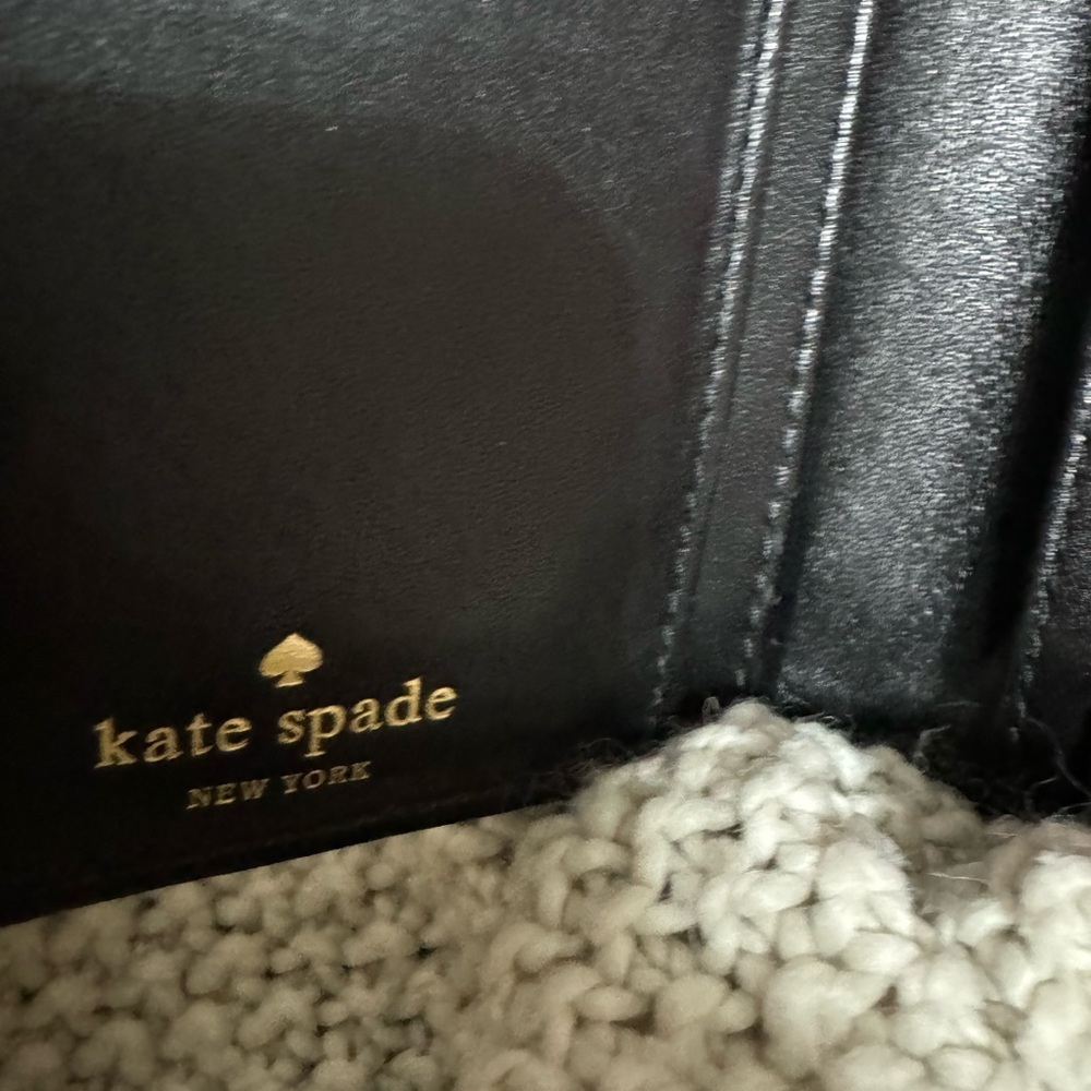 Kate Spade Wellessley Black Stripe Patent Wallet - Picture 5 of 10